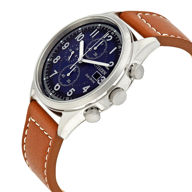 Citizen Chandler Chronograph Eco-Drive Blue Dial Mens Watch