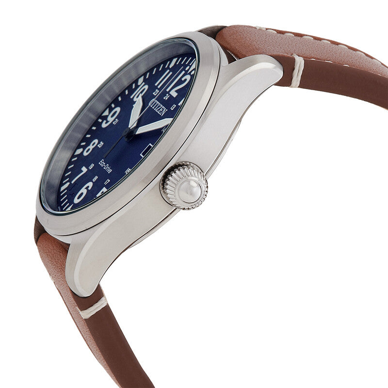 Citizen Chandler Military Eco-Drive Blue Dial Mens Watch