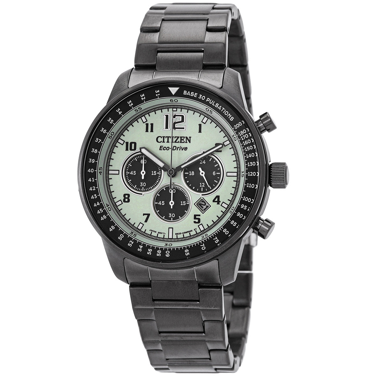 Citizen Chronograph Eco-Drive Green Dial Mens Watch