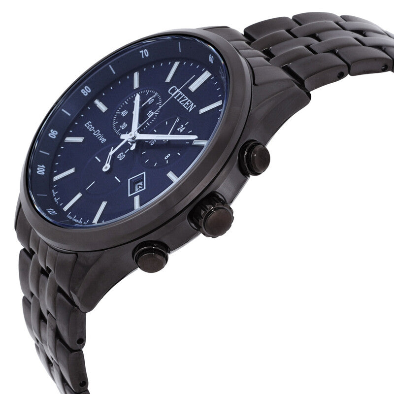 Citizen Chronograph Gmt Blue Dial Mens Watch
