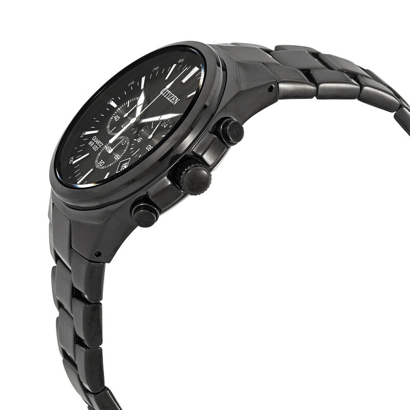 Citizen Chronograph Quartz Black Dial Mens Watch