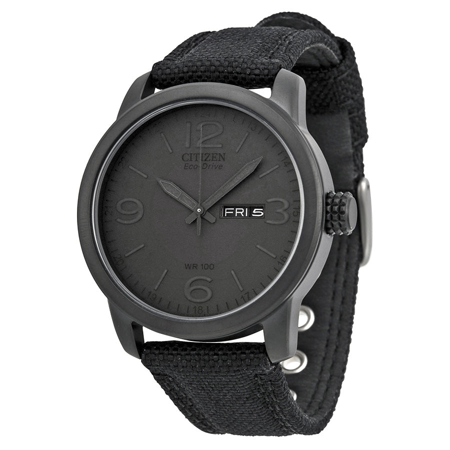 Citizen Eco-Drive Black Dial Mens Watch
