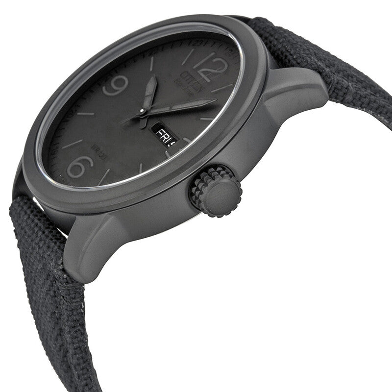 Citizen Eco-Drive Black Dial Mens Watch