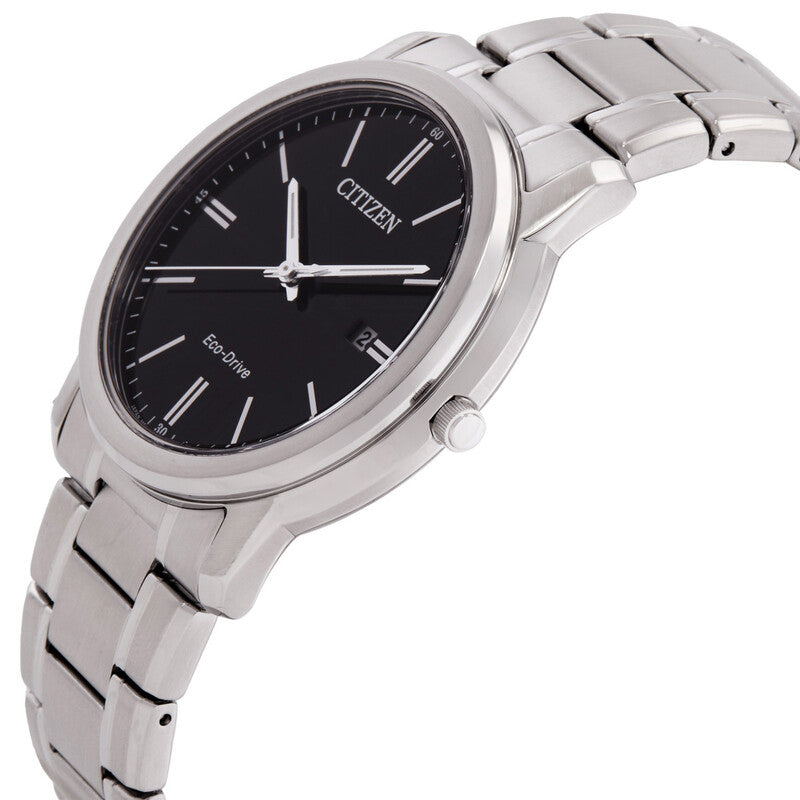 Citizen Eco-Drive Black Dial Mens Watch