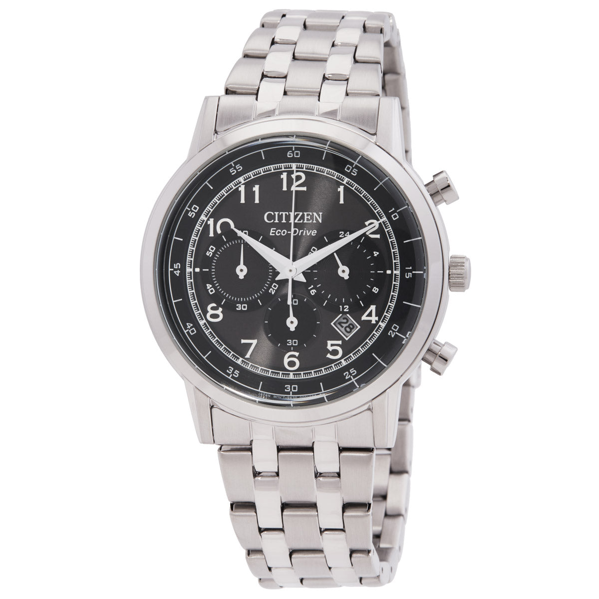 Citizen Eco-Drive Chronograph Black Dial Mens Watch