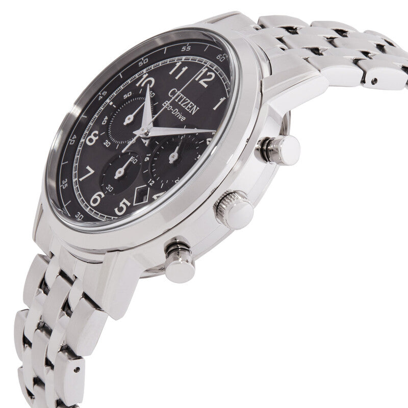 Citizen Eco-Drive Chronograph Black Dial Mens Watch