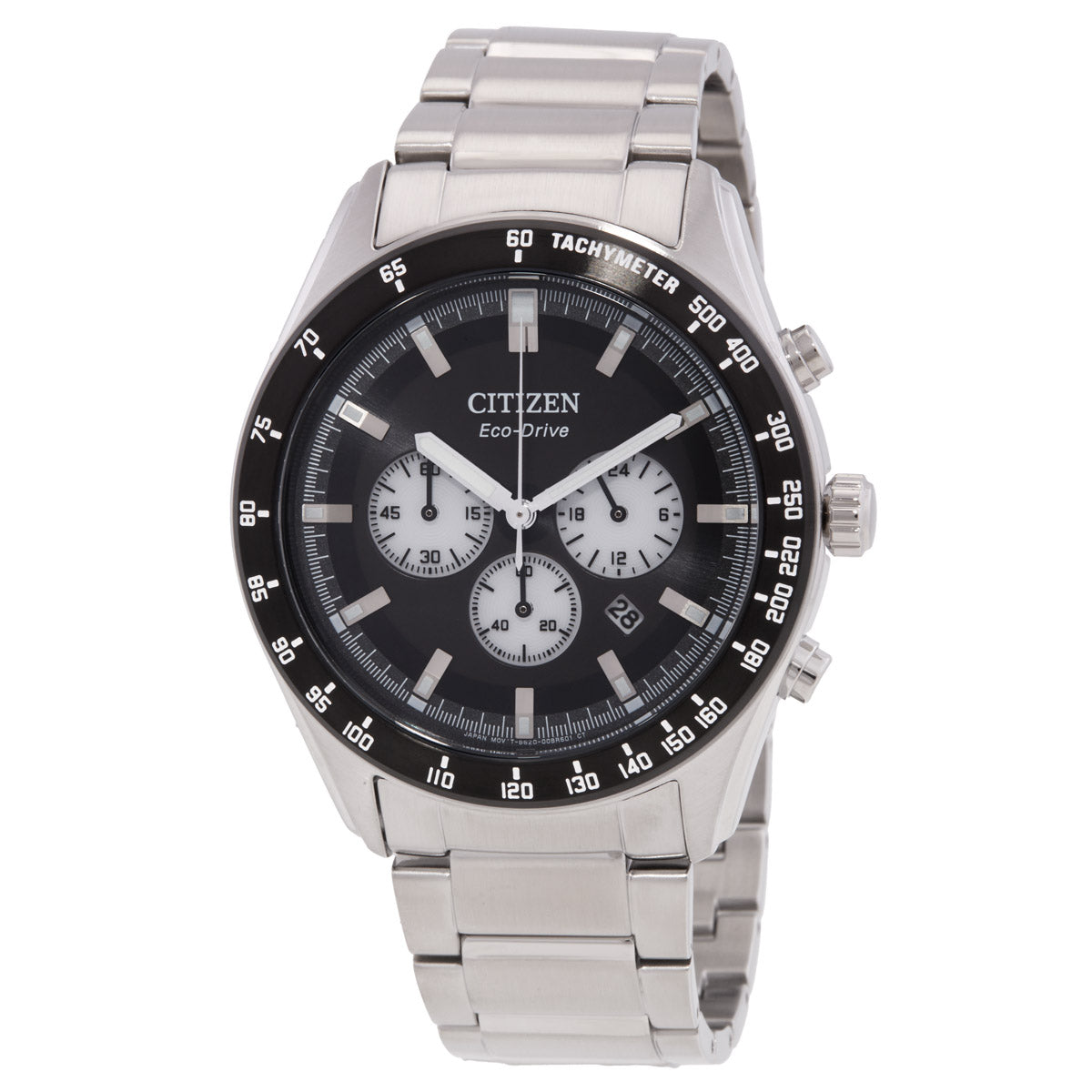 Citizen Eco-Drive Chronograph Black Dial Mens Watch
