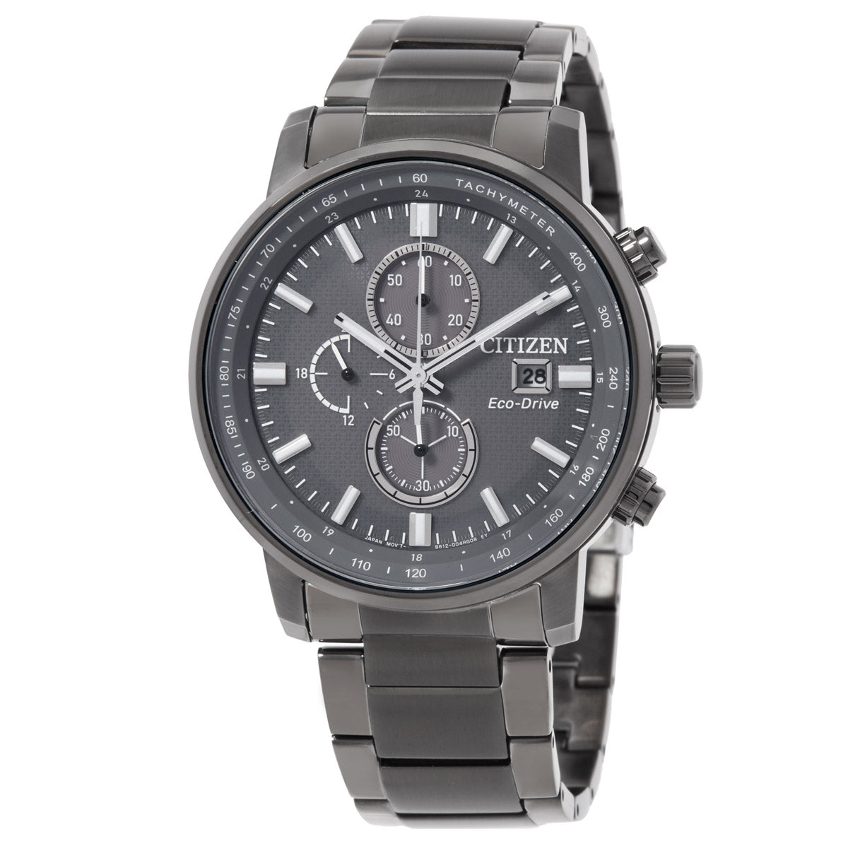 Citizen Eco-Drive Chronograph Grey Dial Mens Watch