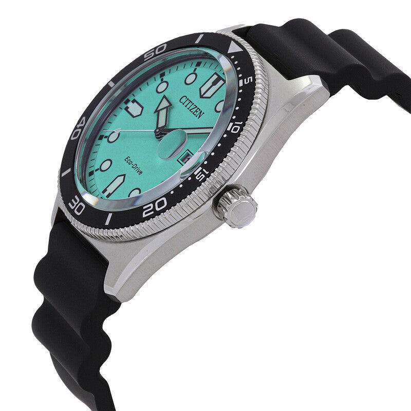 Citizen Eco-Drive Turquoise Dial Mens Watch
