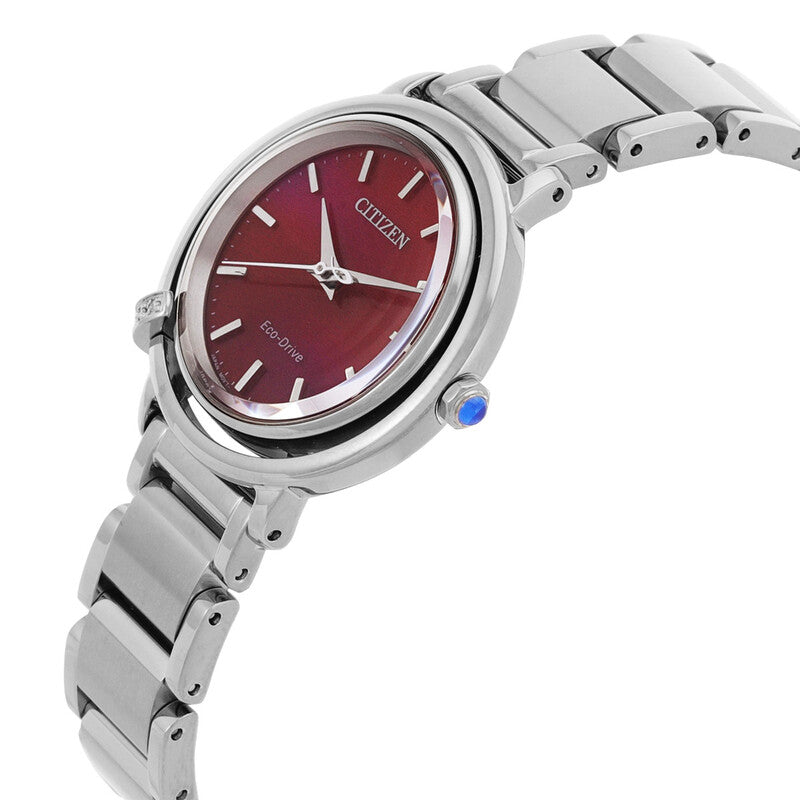 Citizen L Eco-Drive Red Mother Of Pearl Dial Women's Watch