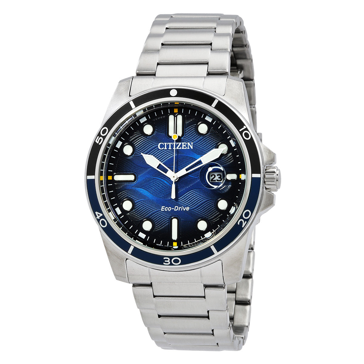 Citizen Marine 1810 Eco-Drive Blue Dial Mens Watch