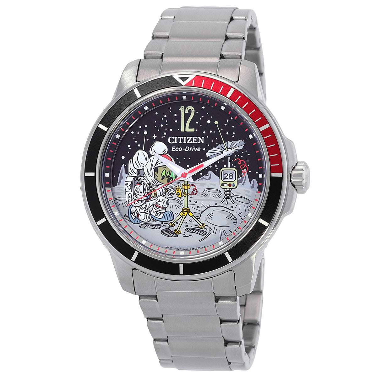 Citizen Mickey Astronaut Eco-Drive Coke Bezel Mens Watch