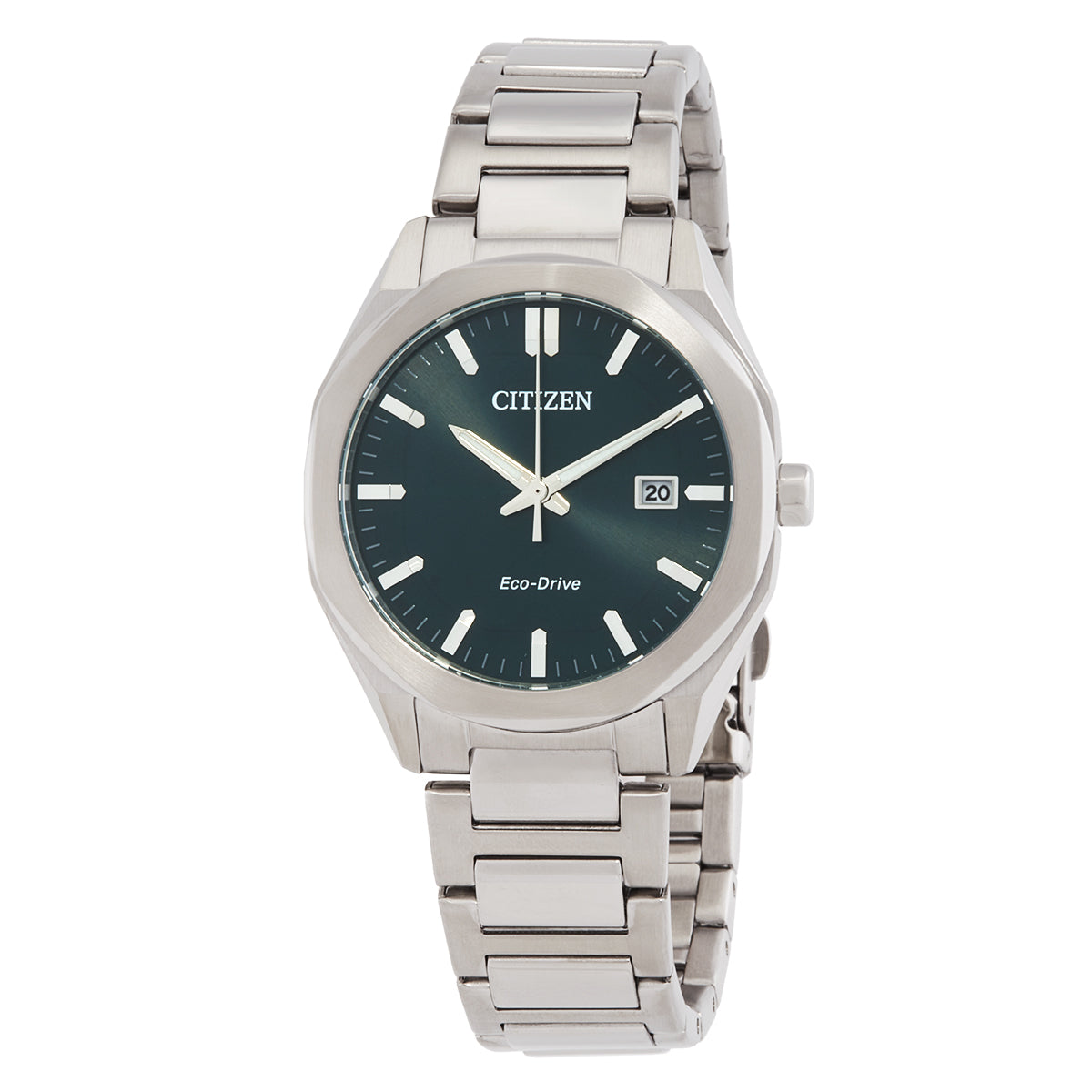 Citizen Octangle Eco-Drive Green Dial Unisex Watch