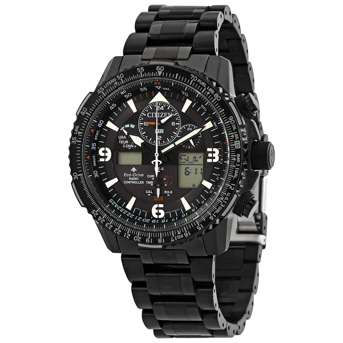 Citizen Perpetual Black Dial Mens Watch