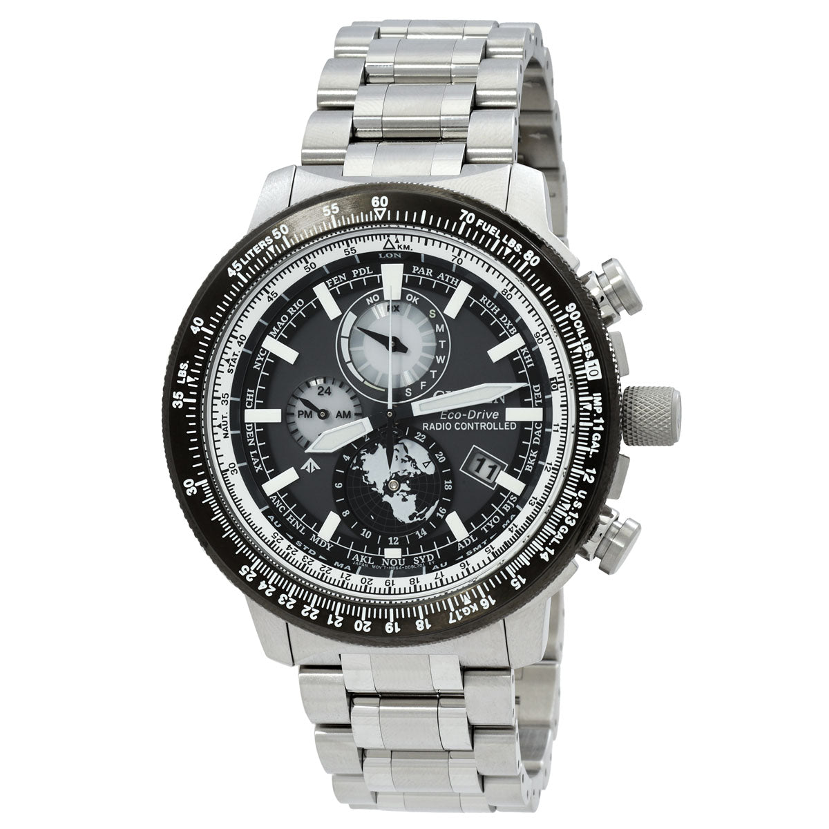 Citizen Promaster World Time Grey Dial Mens Watch