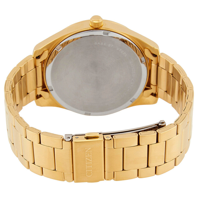 Citizen Quartz Blue Dial Gold-Tone Mens Watch