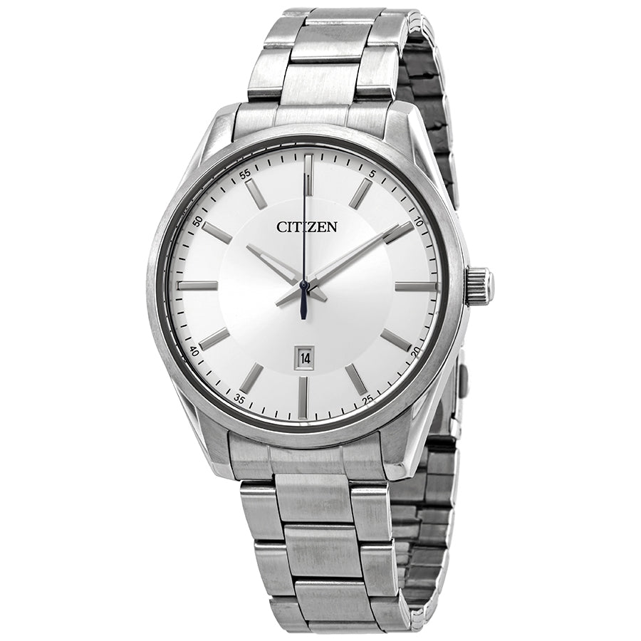 Citizen Quartz Silver Dial Stainless Steel Mens Watch