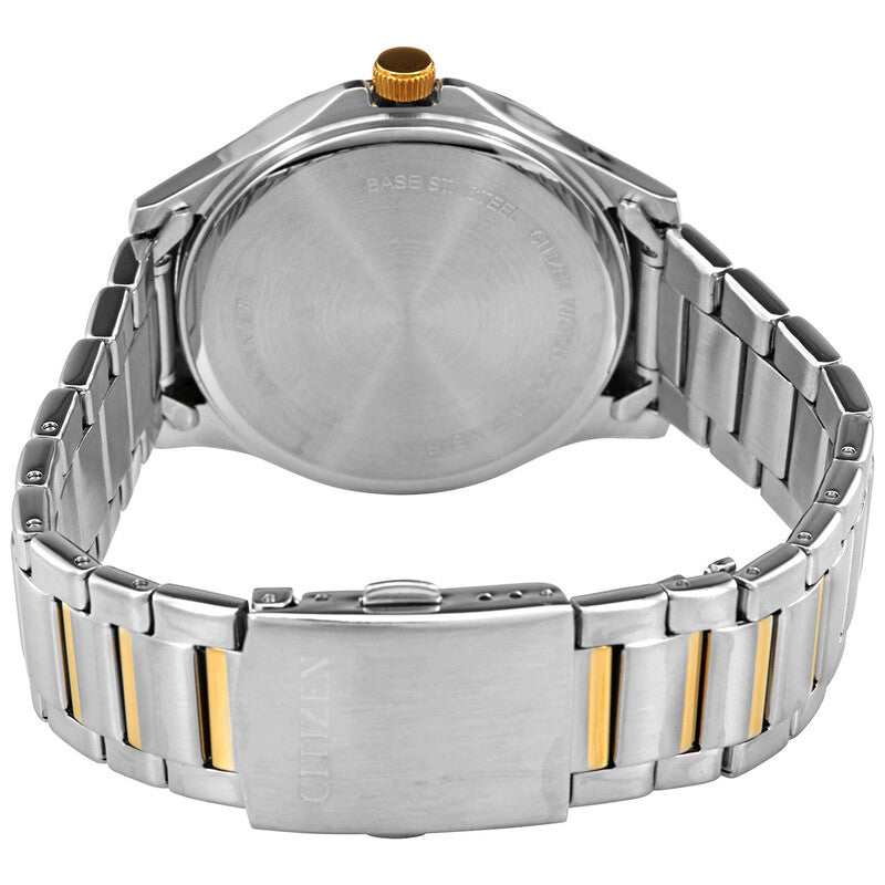 Citizen Quartz Silver Dial Two-Tone Mens Watch