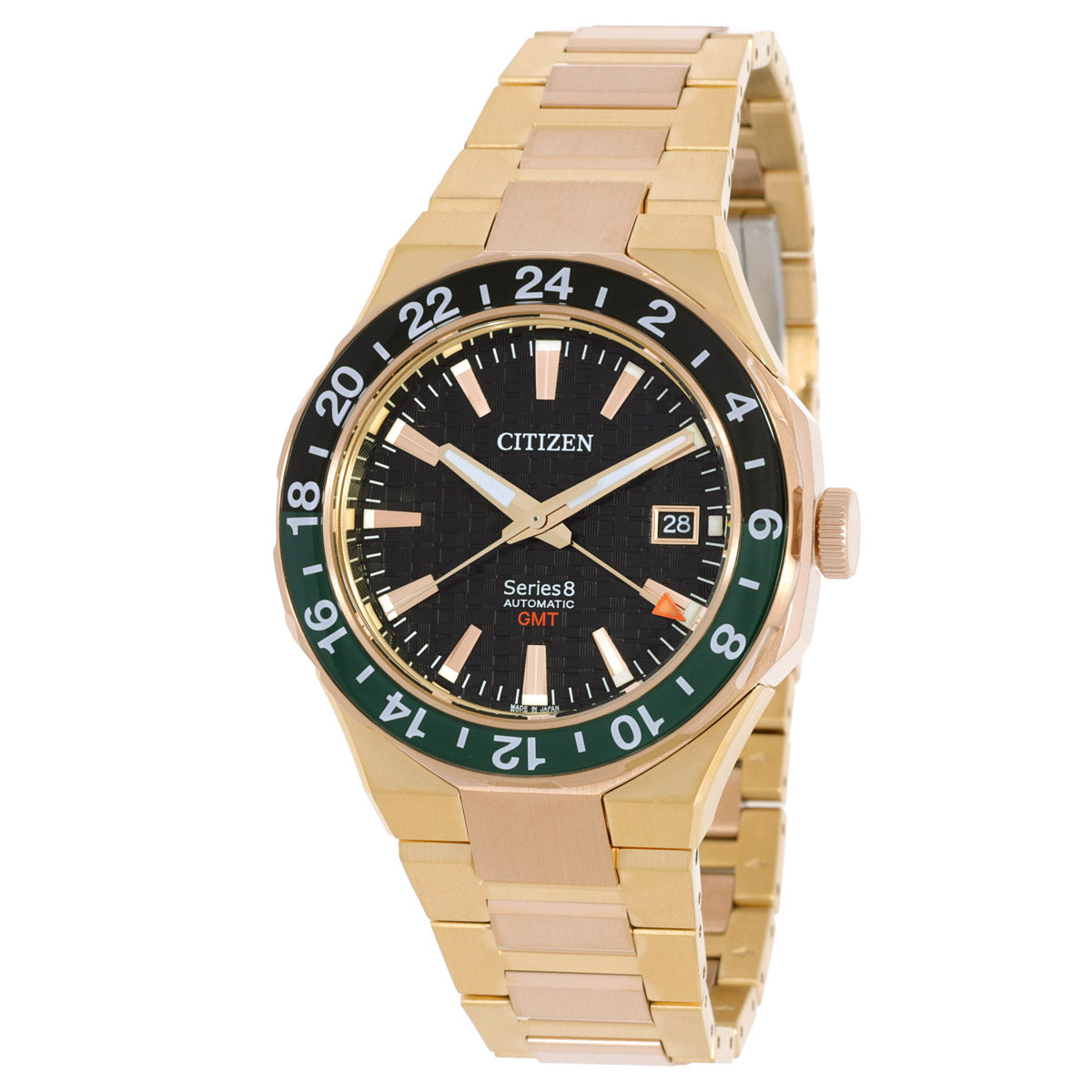 Citizen Series8 880 Gmt Automatic Black Dial Mens Watch