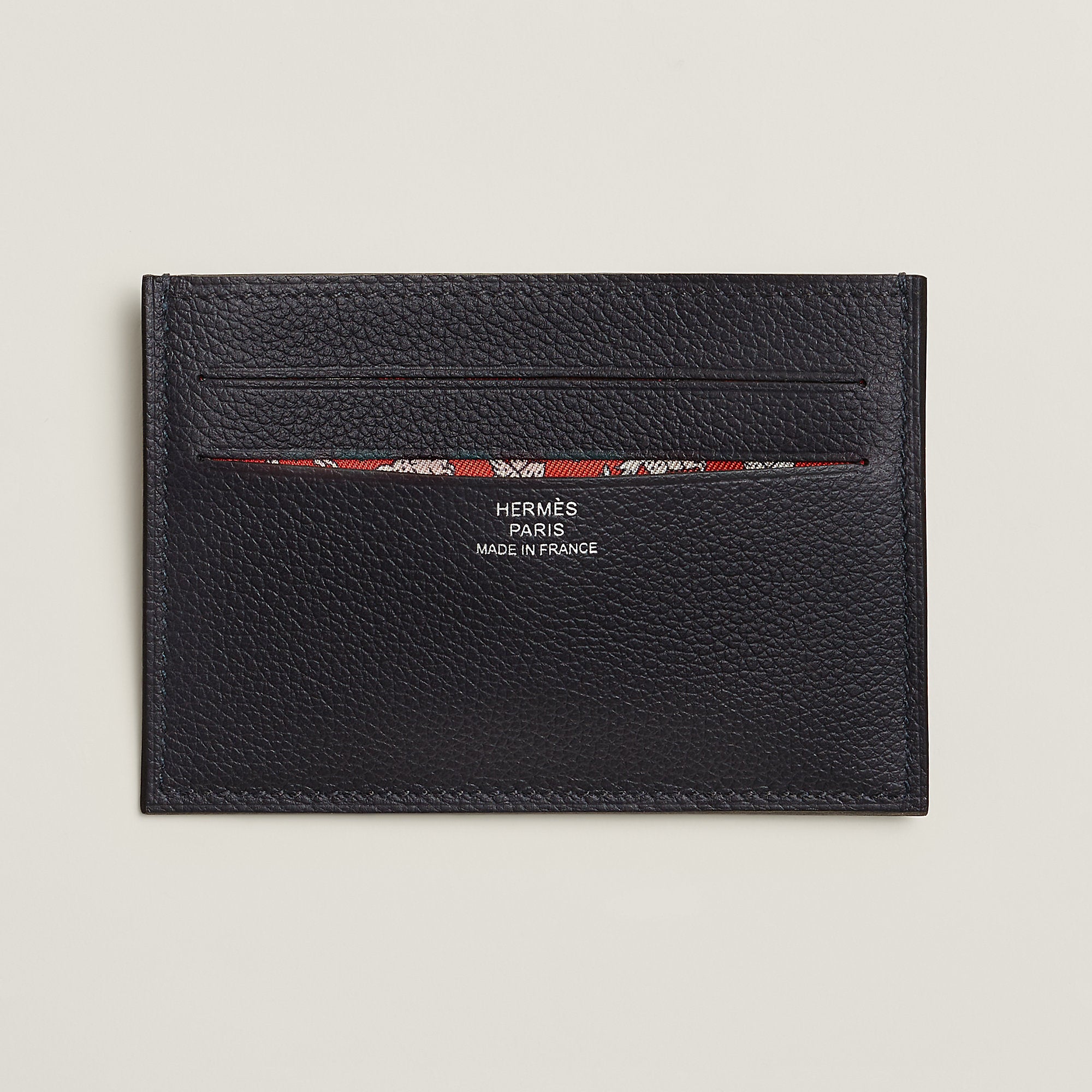 Hermes Citizen Twill Card Holder Gold