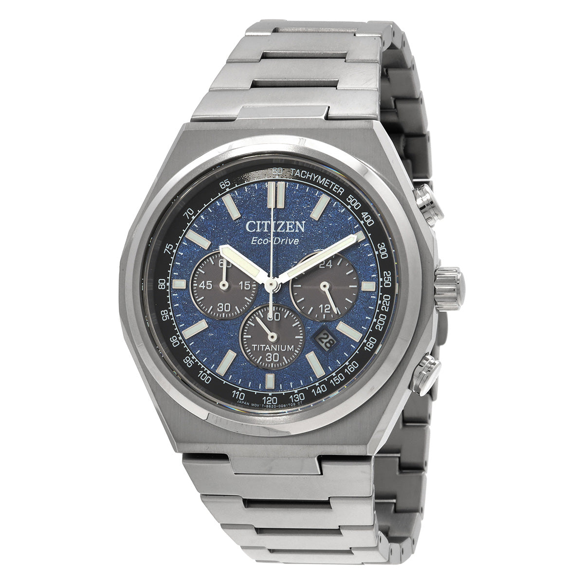 Citizen Zenshin Chronograph Blue Dial Mens Watch