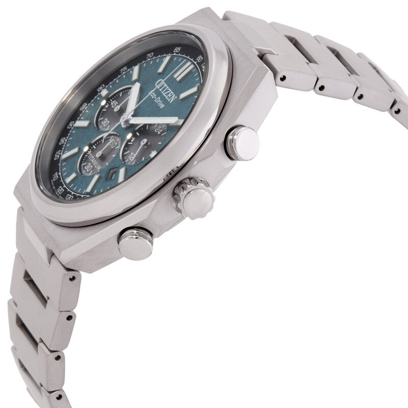 Citizen Zenshin Chronograph Green Dial Mens Watch