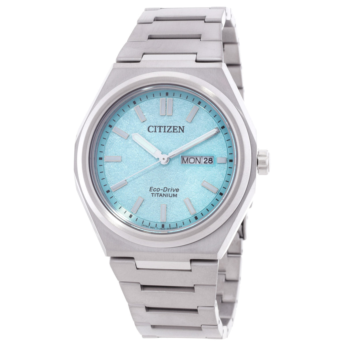 Citizen Zenshin Eco-Drive Turquoise Dial Mens Watch