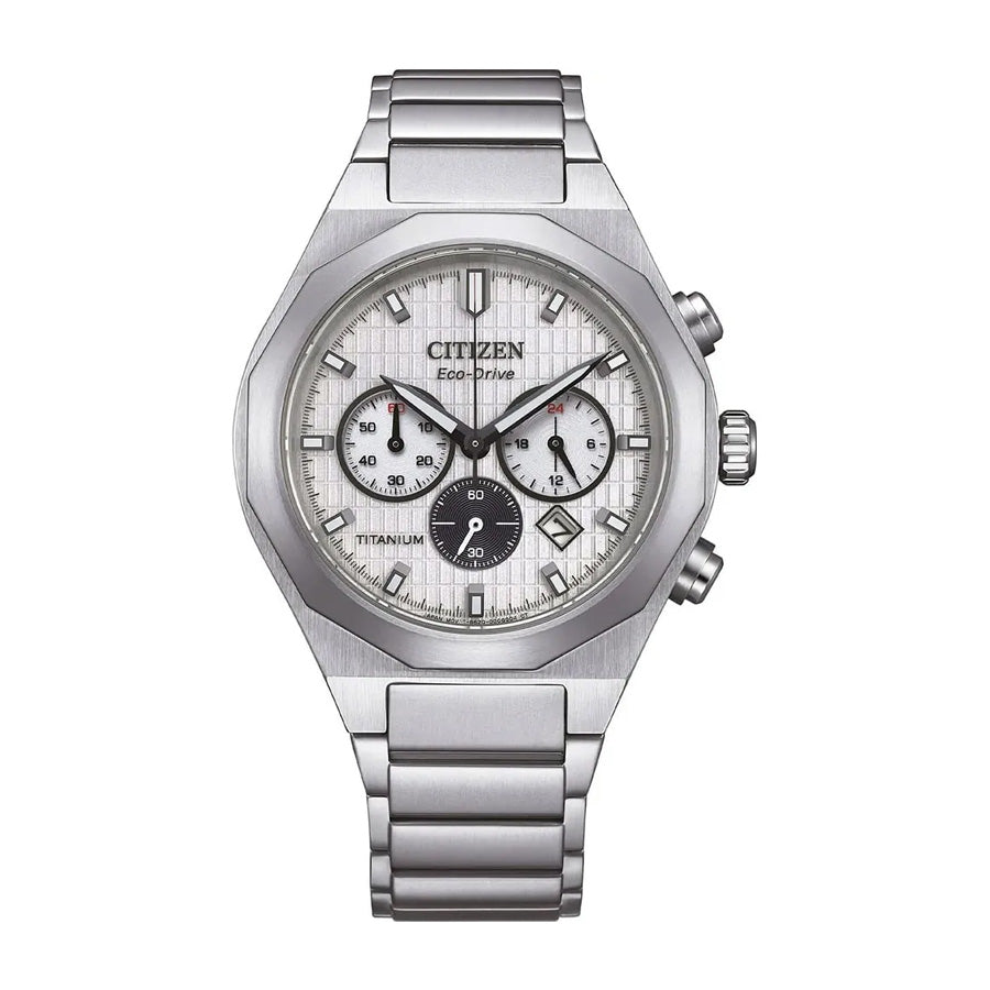 Citizen Zenshin Senkei Chronograph Silver Dial Watch