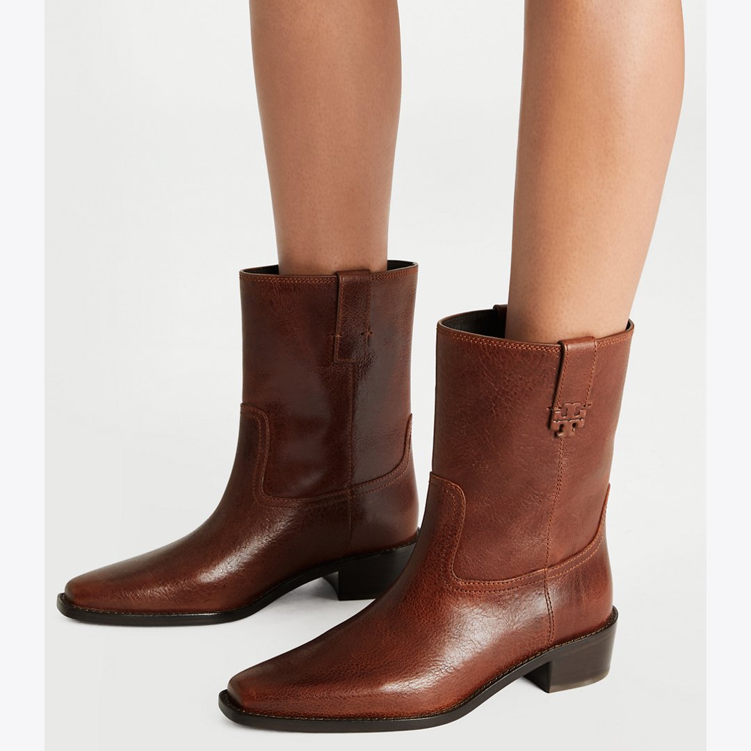 Tory Burch City Western Ankle Boot SIERRA COGNAC