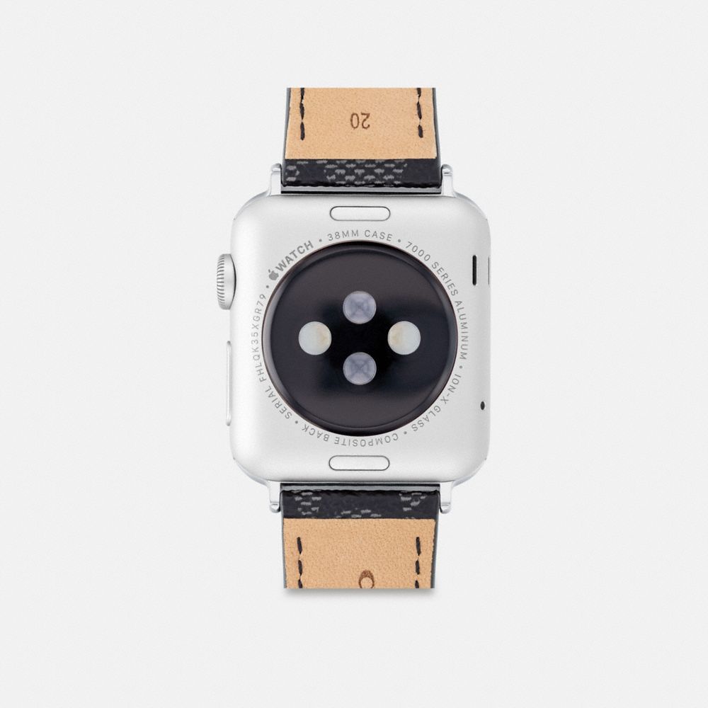 Coach Apple Watch® Strap, 38 Mm And 40 Mm Graphite