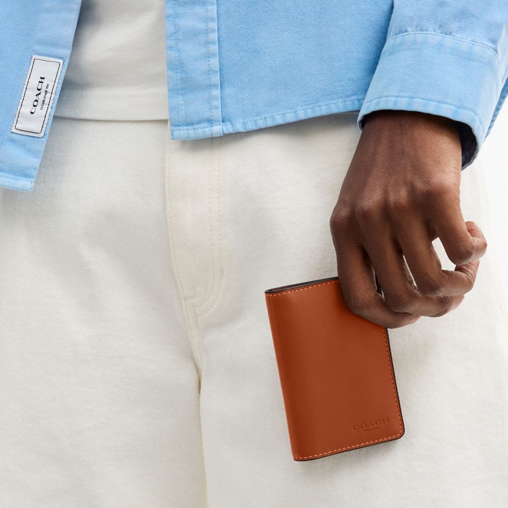 Coach ID Wallet Amber Brown