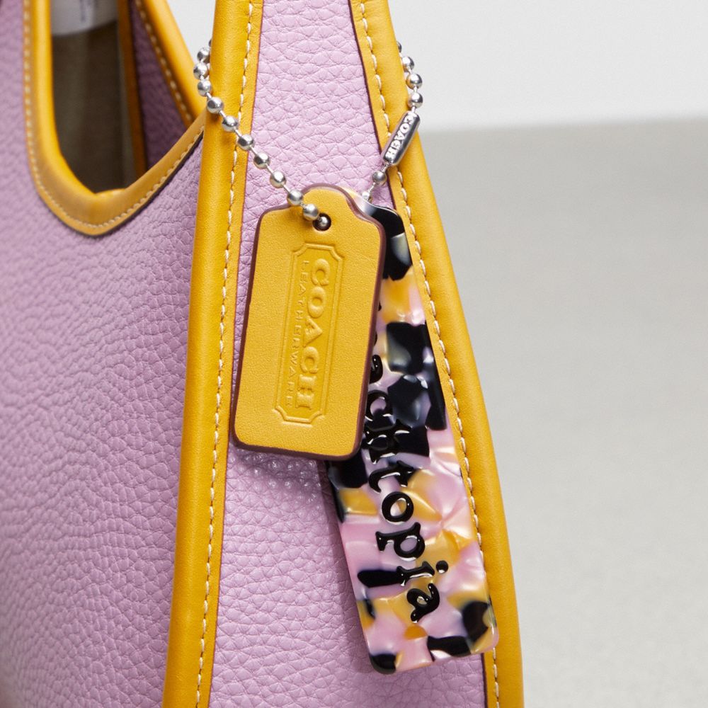 Coach Ergo Bag In Coachtopia Leather Violet Orchid Flax