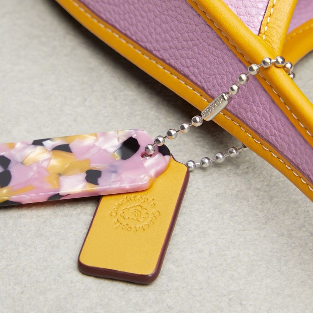 Coach Ergo Bag In Coachtopia Leather Violet Orchid Flax