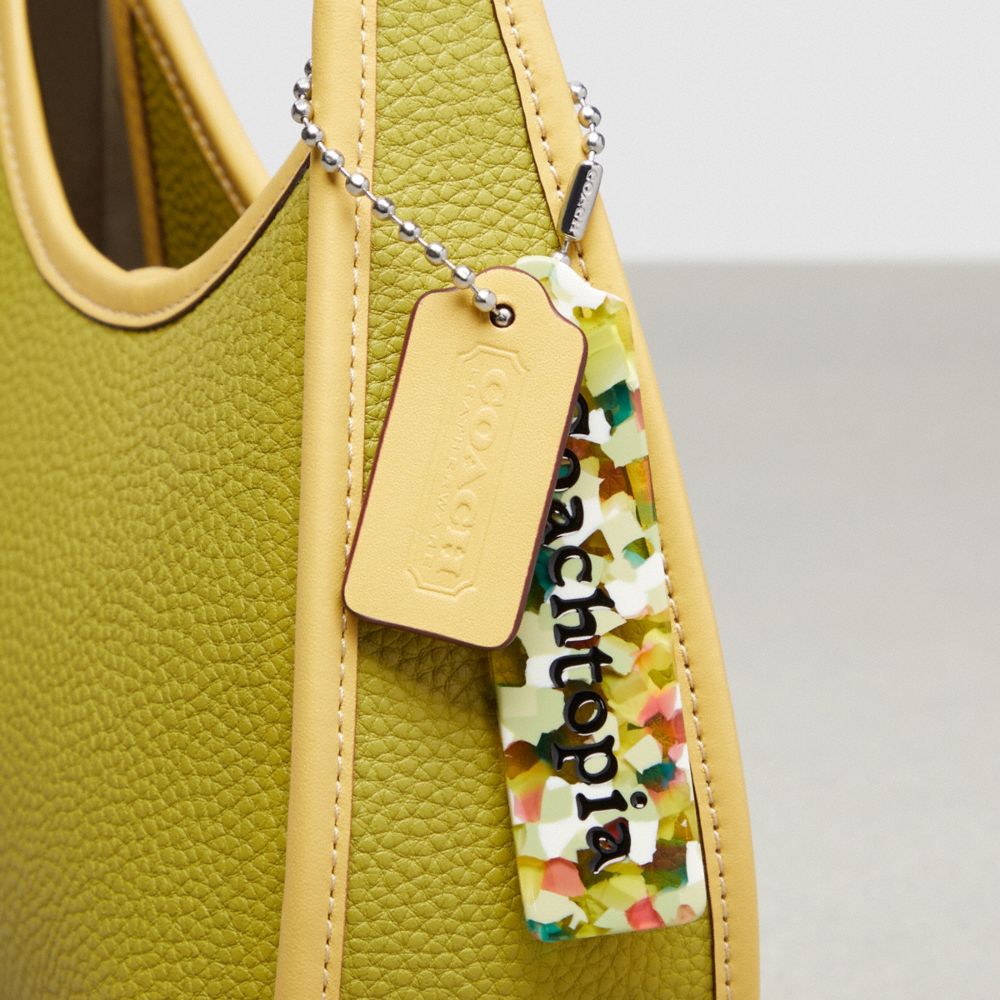 Coach Ergo Bag In Coachtopia Leather Lime Green Sunflower