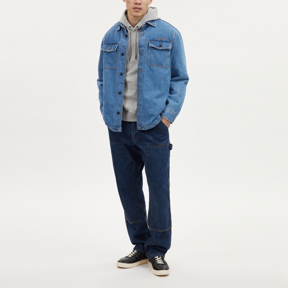 Coach Denim Overshirt Medium Indigo