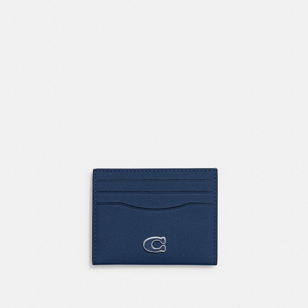 Coach Card Case Deep Blue