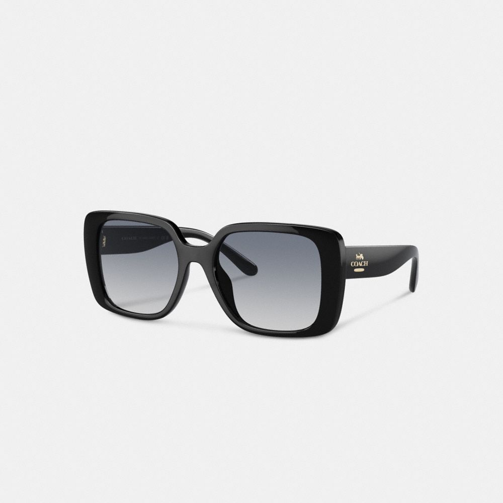 Coach Oversized Square Sunglasses Black