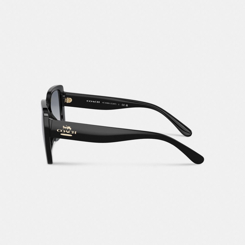 Coach Oversized Square Sunglasses Black
