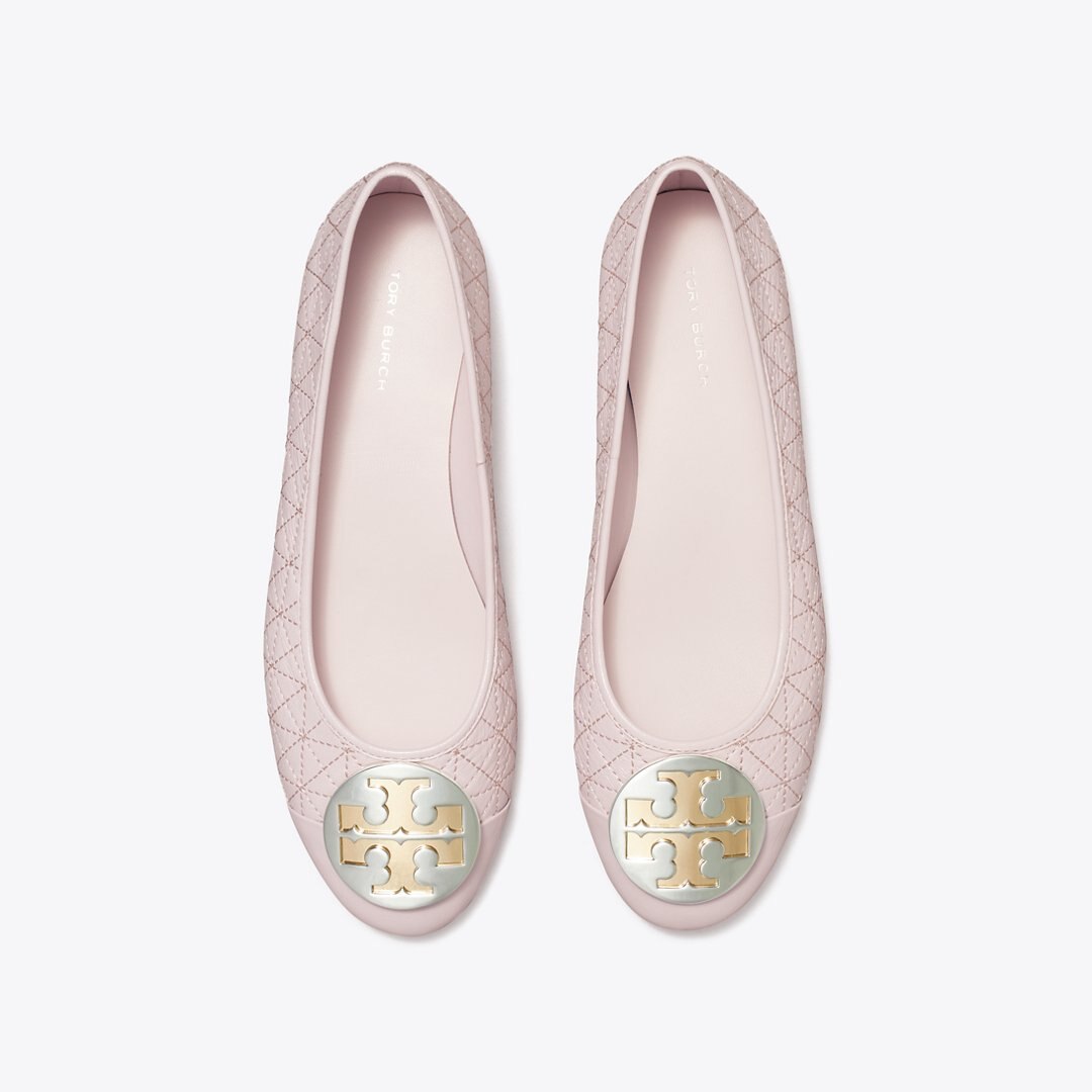 Tory Burch Claire Quilted Ballet LIGHT PURPLE