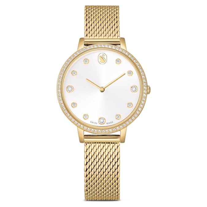 Swarovski Clarica Watch Swiss Made Metal Bracelet Gold Tone Gold-Tone Finish SW5740823