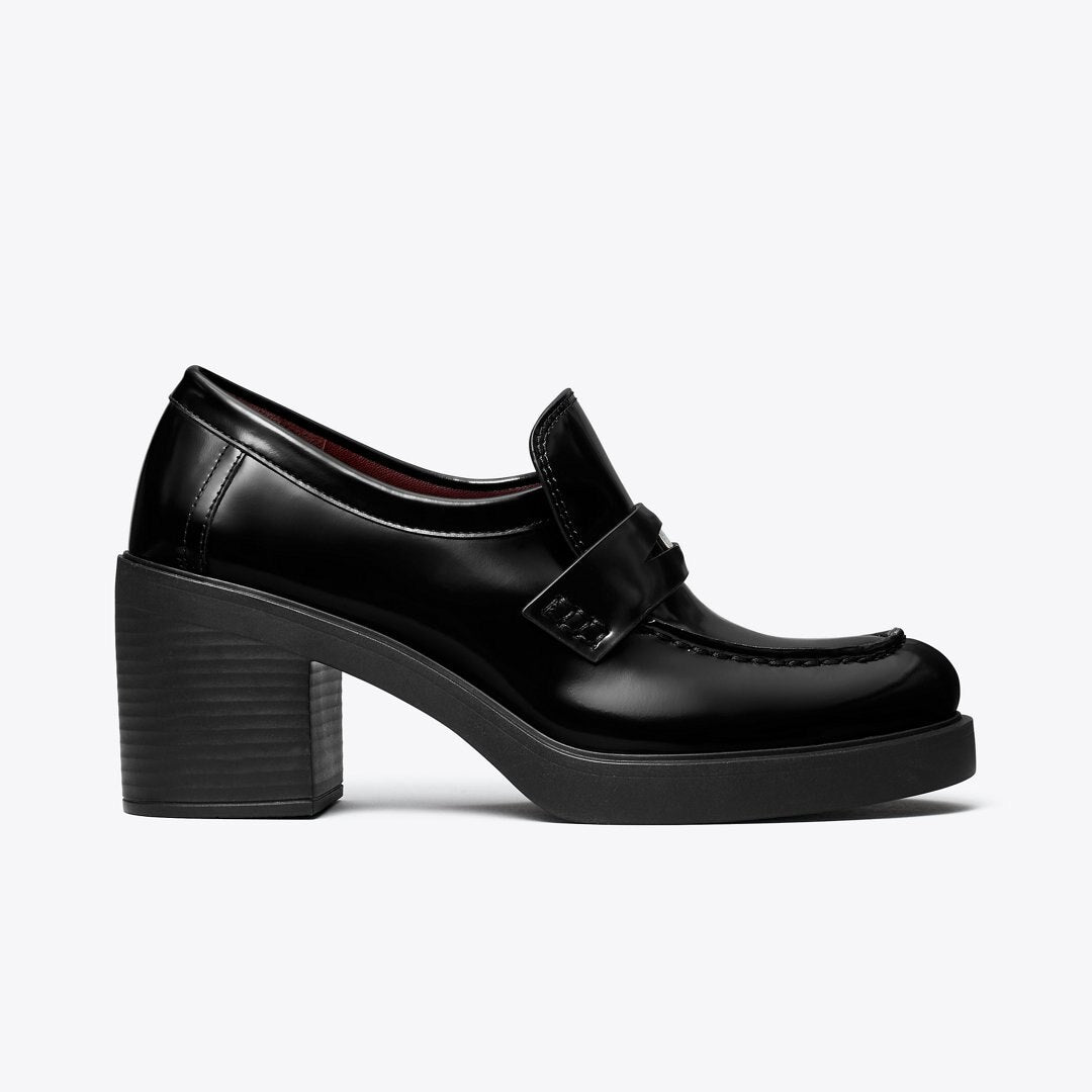 Tory Burch Classic Heeled Lug Loafer PERFECT BLACK