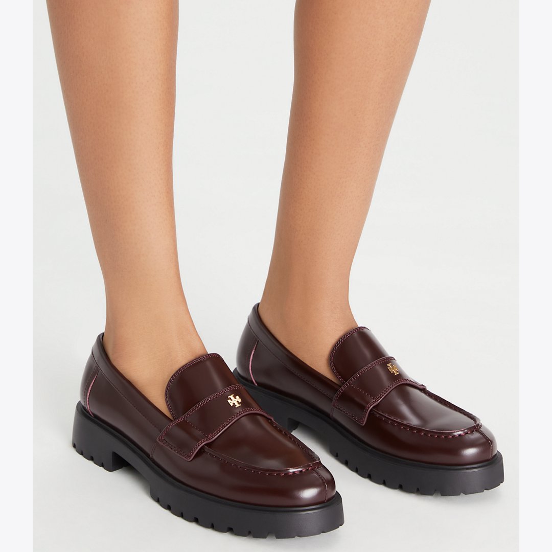 Tory Burch Classic Lug Loafer PLUM