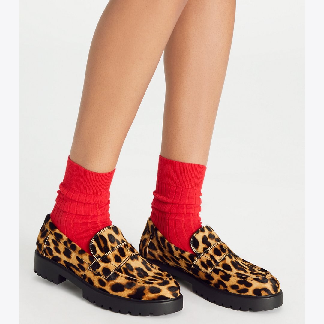 Tory Burch Classic Lug Loafer CLASSIC LEOPARD