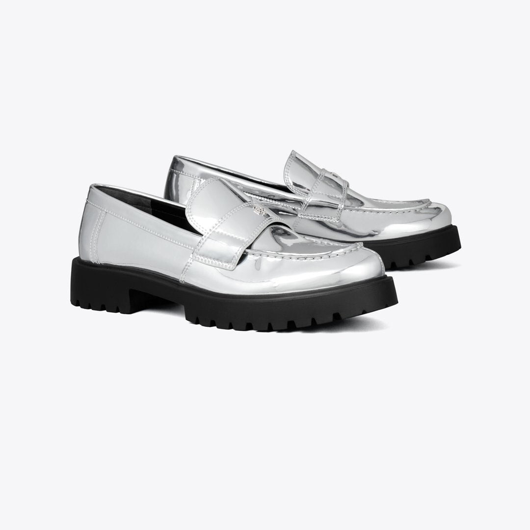 Tory Burch Classic Lug Loafer ARGENTO