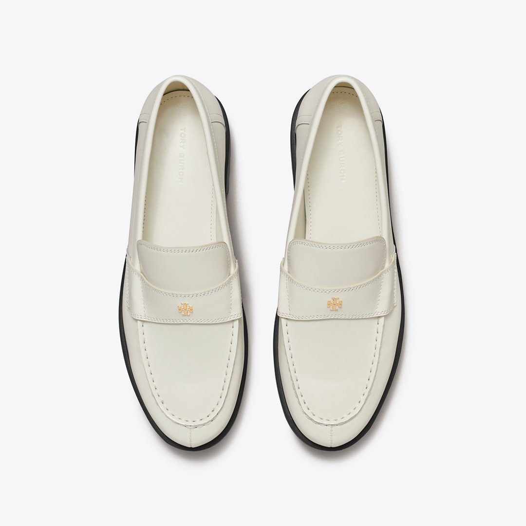 Tory Burch Classic Lug Loafer DOVE WHITE