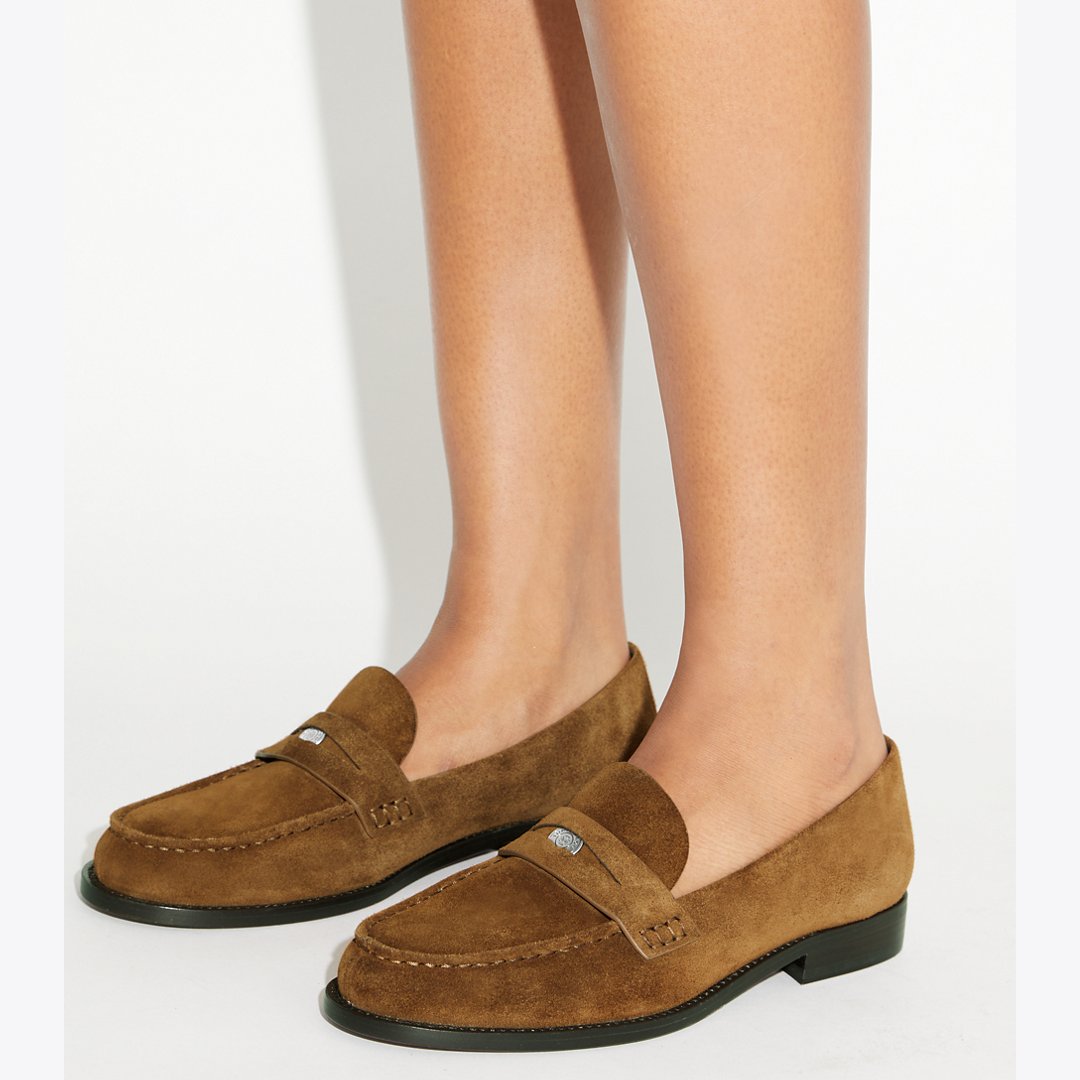 Tory Burch Classic Penny Loafer TOBACCO