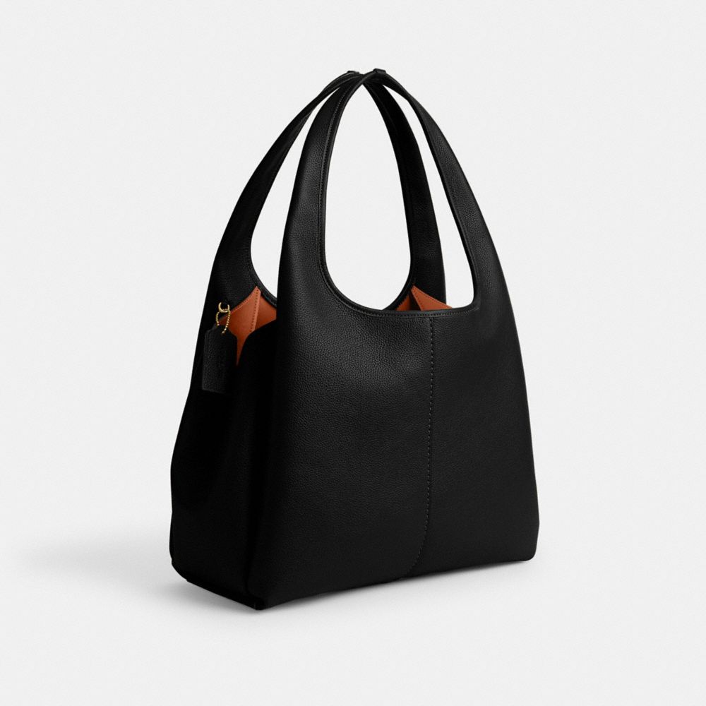 Coach Lana Shoulder Bag Brass/Black