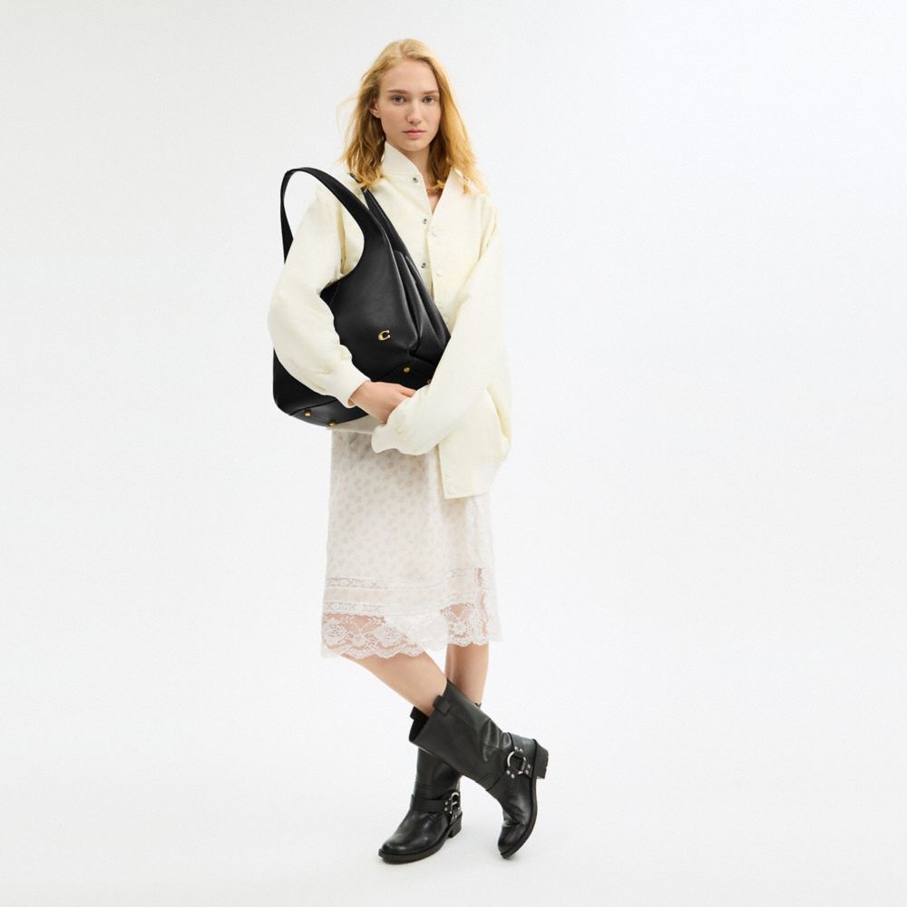 Coach Lana Shoulder Bag Brass/Black