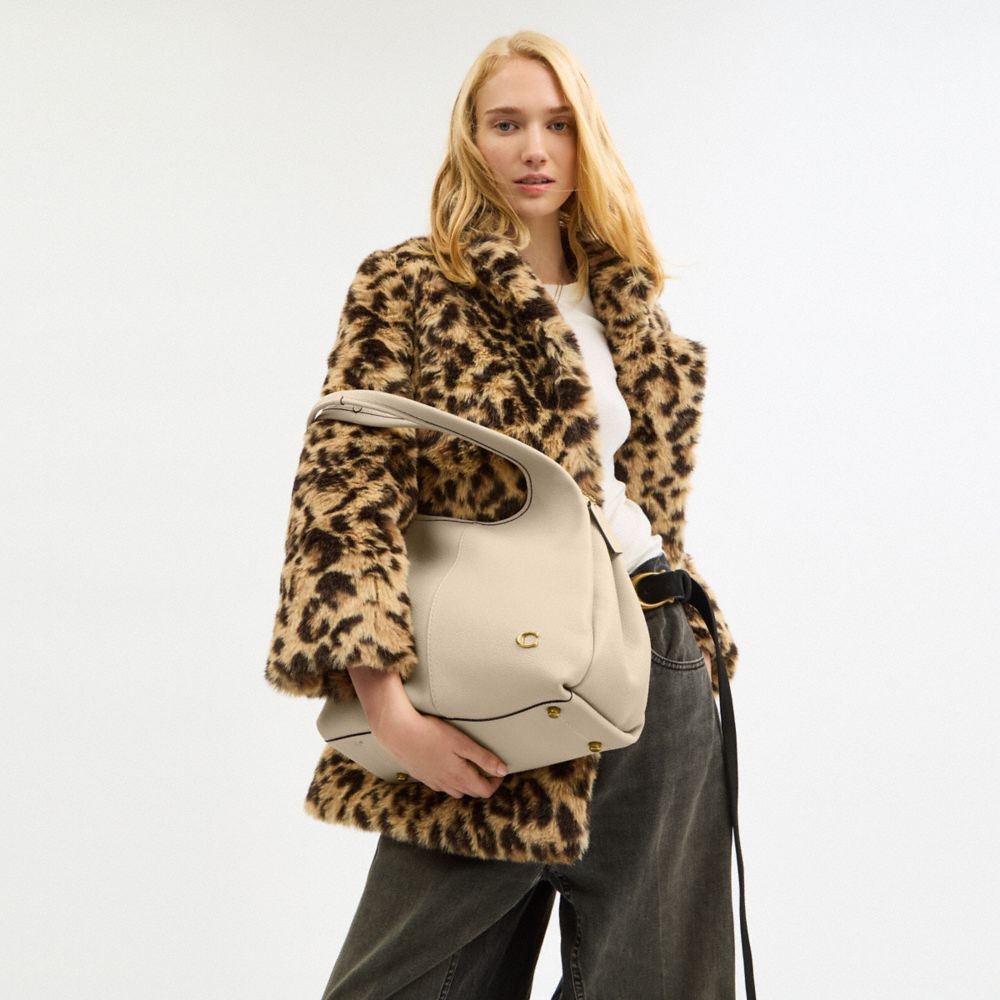 Coach Lana Shoulder Bag Brass Ivory
