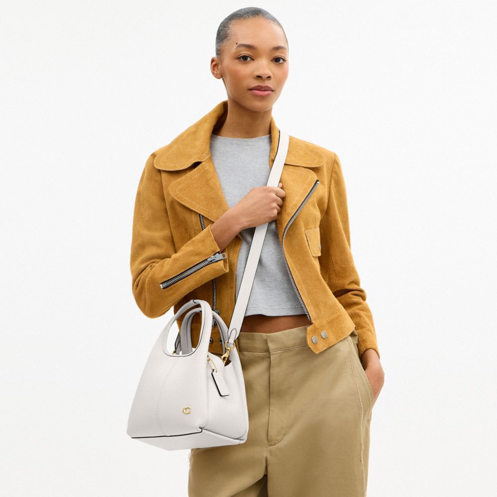 Coach Lana Shoulder Bag 23 Brass Chalk